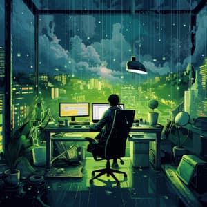 Serenity in Rain's Melodies: Productive Work Session - Rained