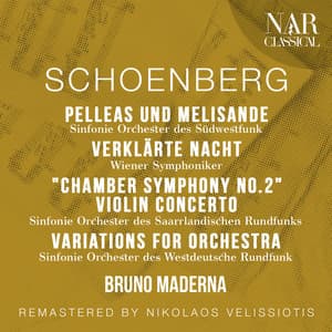 SCHOENBERG: PELLEAS UND MELISANDE " Symphonische Dichtung für Orchester"; VERKLÄRTE NACHT; "Chamber Symphony No. 2"; VIOLIN CONCERTO; VARIATIONS FOR ORCHESTRA - Arnold Schoenberg