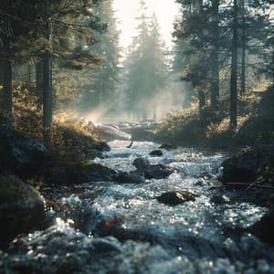 Gentle Stream Sounds for Baby's Sleep - Baby Piano Sleep