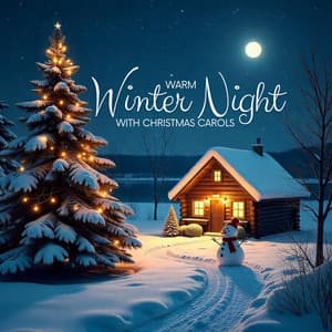 Warm Winter Night with Christmas Carols - Merry Christmas