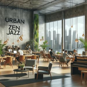 Urban Zen Jazz: Mindful Co-working Vibes - Jazz for Study Music Academy