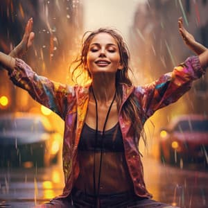Rainy Meditation Oasis: Mindful Showers Melody - Zen Reverie