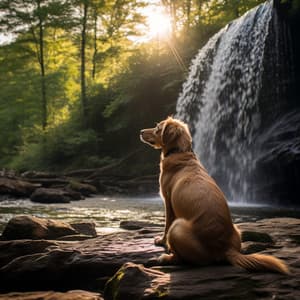 Cascada De Armonías Caninas: Melodías Junto A Las Cascadas - Calma ASMR White Soughs