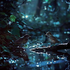 Soothing Binaural Creek and Birds Nature Night Sounds - The Sound of Danish Nature