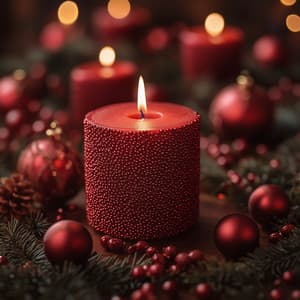 Sweet Red Candle on Christmas - Popular Instrumentals Christmas