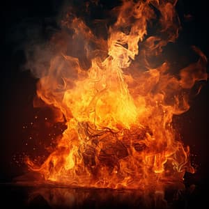 Cats' Fire Lullaby: Calming Crackles for Rest - Catching Sleep