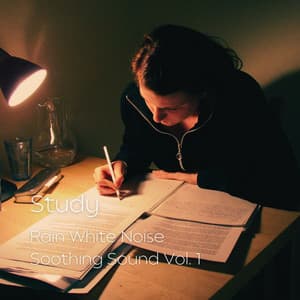 Study: Rain White Noise Soothing Sound Vol. 1 - Water Sound Natural White Noise