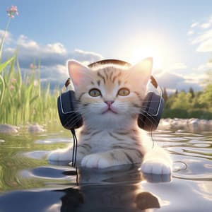 Cats Calm: Binaural Stream Echoes - Cigar Bar Background Music