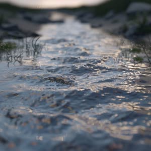 Serene Stream Meditation: Water and Chill - Peaceful Meditation Echoes