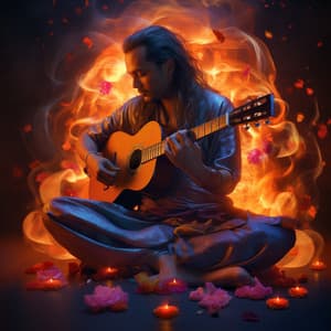 Cozy Blaze of Relaxation: Music in the Campfire - Amazing Blaze Fire Sounds
