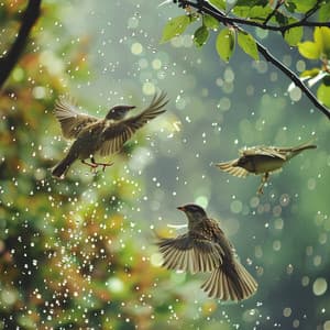Binaural Spa Ambience with Nature Rain Birds and Relaxation - Spa Music Playlist