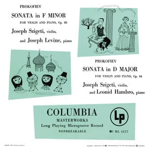 Prokofiev: Violin Sonatas No. 1, Op. 80 & No. 2, Op. 94bis - Sergei Prokofiev