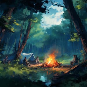 Forest Serenity: Campfire Chronicles by Daylight - Singing Nature