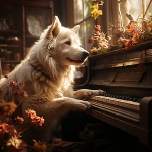 Melodías Lluviosas De Piano Para Perros Relajados - Ambiente de Tormenta