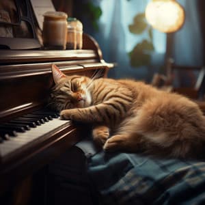 Serenidad Encantada Para Gatos: Susurros De Armonía En Piano - Piano fácil de escuchar