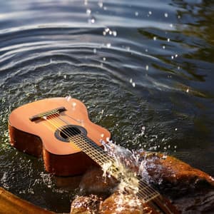 Focus Flow: Relaxing Guitar with Water Sounds - Guitar Music Vibes