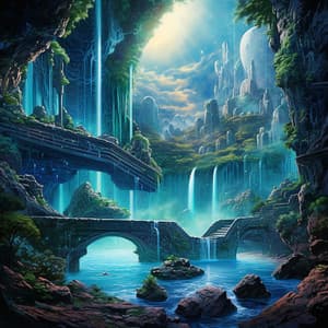 Flowing Work Harmony: Serene Tones - Worldwide Nature Studios