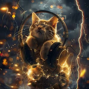 Purring Thunder: Cats Music Serenity - Music for Resting Cats