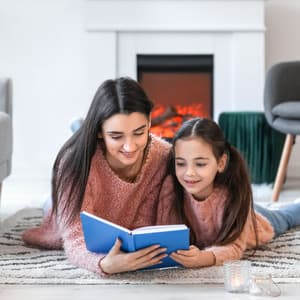 Warmth of Knowledge: Binaural Fire and Study Session Melodies - Fireplace