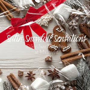 Satin Snowfall Sensations: Silky Jazz Melodies at Midnight - Smooth Christmas Evening