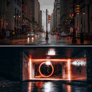 Music for Cozy Thunderstorms - Big Band Ballad with Guitar - Coffee Shop BGM Relax