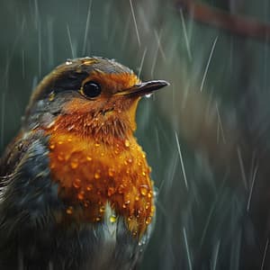 Natural Binaural Echoes: Birds and Rain Symphony - Portrait of Nature