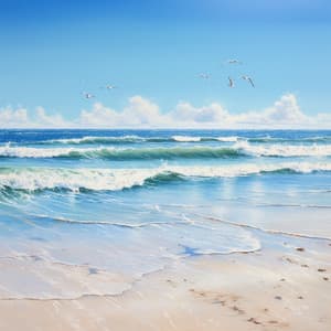 Estudio En La Orilla: Melodías Ambientales De Meditación Oceánica - Calma ASMR White Soughs