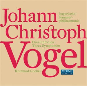 Vogel, J.C.: 3 Symphonies - Johann Christoph Vogel