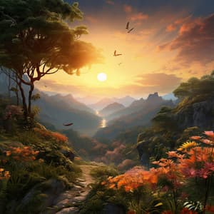 Dusk's Gentle Whispers: Ambient Nature Elegance - Nature & Sounds Background