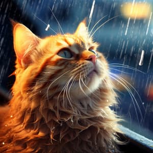 Feline Rain Serenity: Music Purr-fect Showers for Cats - Nature & Sounds Backgrounds