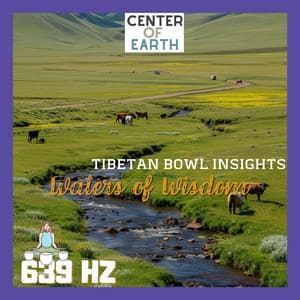 639 Hz Waters of Wisdom: Tibetan Bowl Insights - Center of Earth