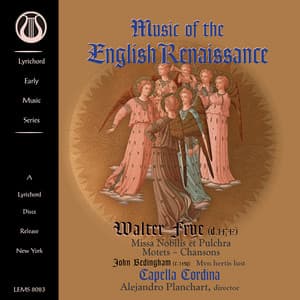 Music of the English Renaissance - Walter Frye