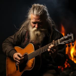 Canción Mística Y Artística A La Luz Del Fuego: Música Para Aliviar El Estrés - Patines