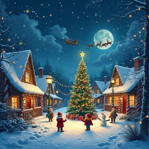 Frosty Evenings and Twinkling Lights - Kids