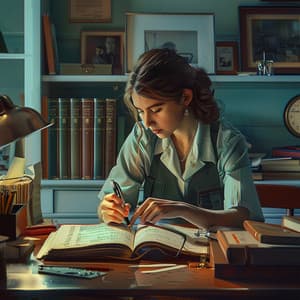 Calming Sounds Music for Study Time - ASMR Studying Sounds
