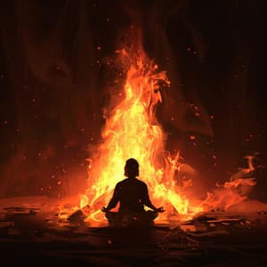 Retiro Sereno De Fuego: Melodías Relajantes - Marco de onda