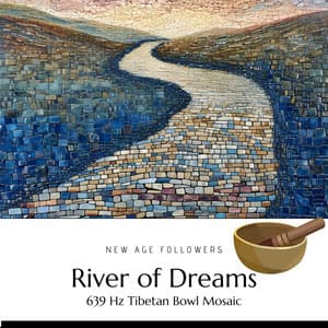 River of Dreams: 639 Hz Tibetan Bowl Mosaic - New Age Followers