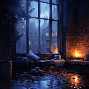 Soothing Fire and Rain Soundscape with Relaxing Tunes - Flamespad Nature Fire Sounds