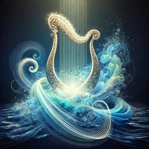 Harp & Water - Water Sounds