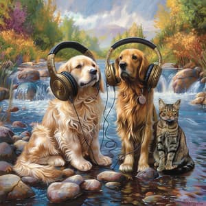Pets and Streams: Relaxing Water Music - Calm Pets Music Academy