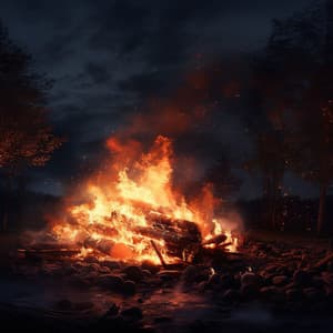 Fireside Relaxation Meditation: Calming Flames - Binaural Beats Relaxation