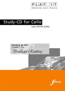 Play It - Study-Cd for Cello: Bernhard Romberg, Sonate II, Op. 43,2, C Major / C-Dur - Bernhard Romberg