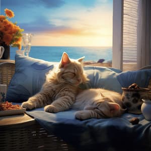 Ballad for Oceanic Serene Sleep with Cats: Music for Stress Relief - Amida Nature Sounds