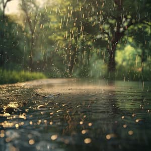 Cats' Calm Rain: Binaural Relaxation - Cat Café Music