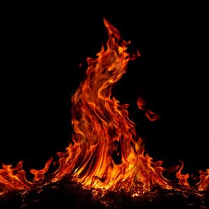 Ignite the Soul: Mystical Fire Melodies - Frame Drum of Spirituality