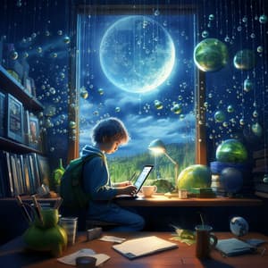 Study Time Harmony: Raindrop Melodies - Hotel Lobby Music Background Music