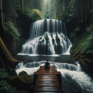 Falling Focus: Waterfall Music for Concentration - Echo of Light
