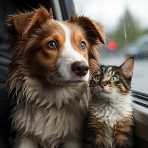 El Tranquilo Patio De Juegos De La Mascota Besada Por La Lluvia: Música Para Aliviar El Estrés - Música tranquila de la mañana