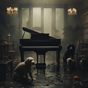 Siesta Canina Con El Toque Relajante Del Piano Lluvioso - Cisne rosa