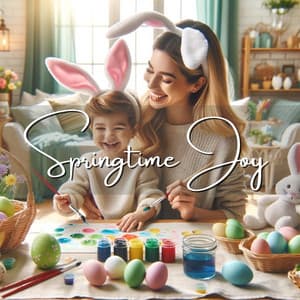 Springtime Joy: Easter Egg Painting and Family Togetherness - Relaxing Instrumental Jazz Ensemble